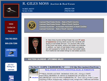 Tablet Screenshot of gilesmossauction.com